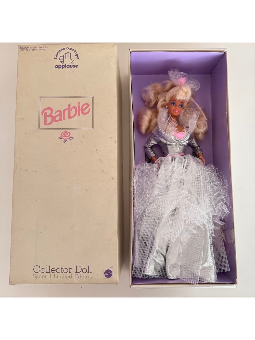 Vintage Barbie Limited Edition Applause Collector Doll 1991 Mattel New 3406